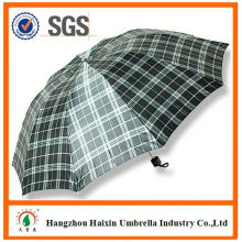 Dernière usine gros Parasol impression Logo auto ouvert 3 pli, parapluie